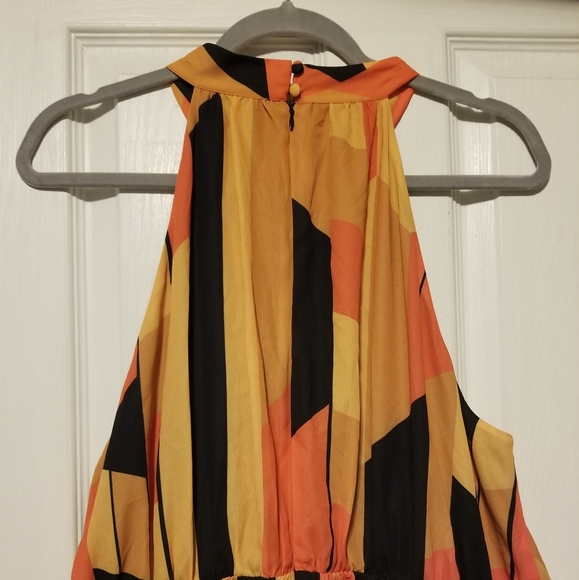 NWT Maree Pour Toi Women's Plus Size Halter Print Handkerchief Dress Size 18 - Picture 5 of 11